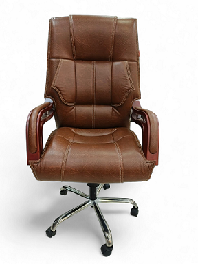 Boston Revolving Office Chair in Leather Color