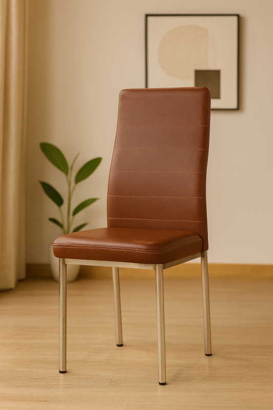 Adler Dining Chair in Chocolate Color