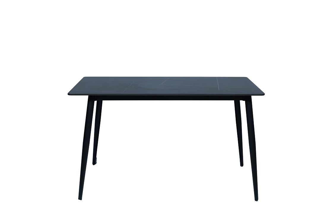 Zenex Dinning Table with Seremic Top and Metal Legs