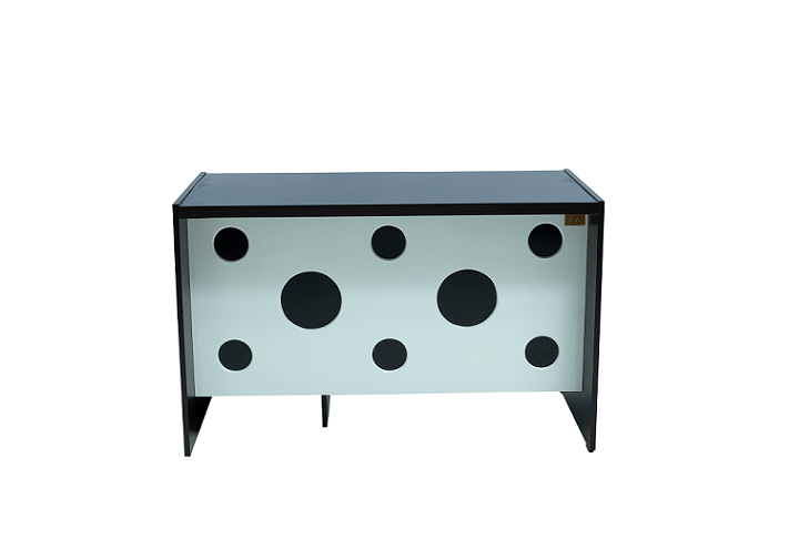 Rebel Office Table with MDF in Dark Chocolate Color