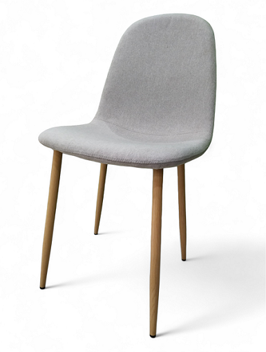Jupiter Dinning Chair with Fabric and Metal Legs