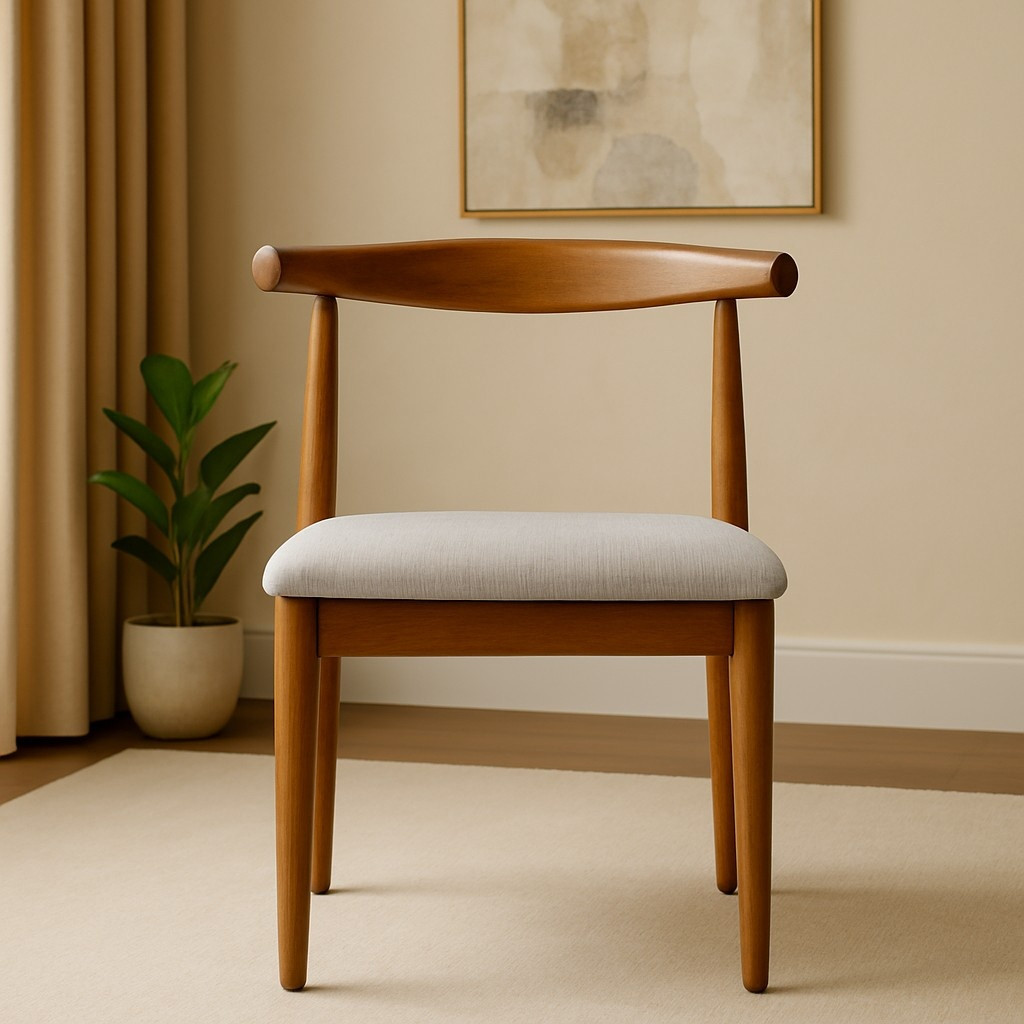 Akira Dining Chair in Rubber Wood