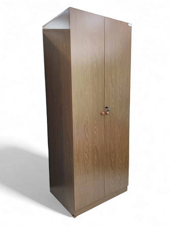 Muddy 2 Door Wardrobe with MDF & Melamine in Wooden Color