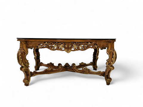 Anmol Curving Dining Table with Segun Wood