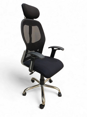 Authority Revolving Office Chair in Black Mesh