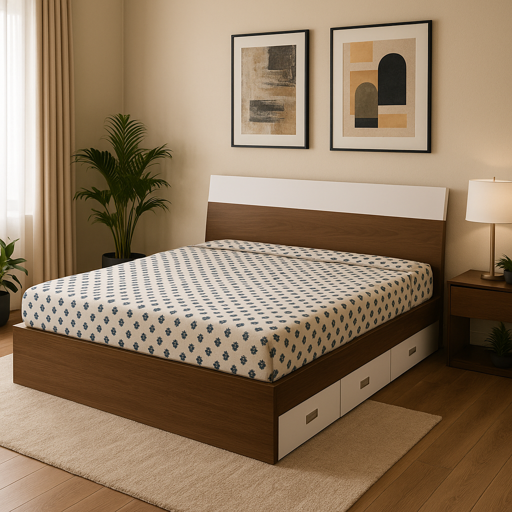 Aqua Blade Coffee Queen Bed Full Hydrolic