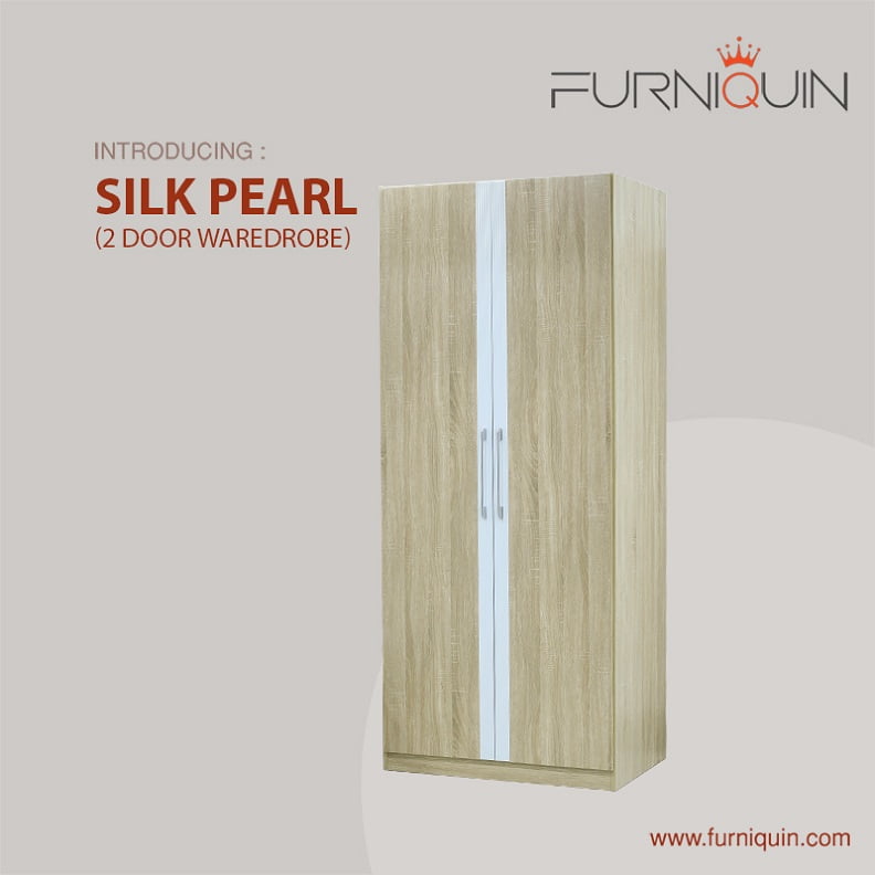 Silk Pearl (2 Door Waredrobe)